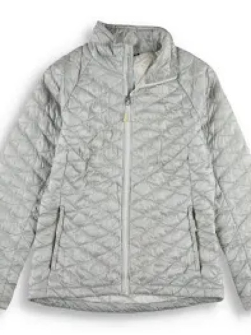 The North Face Women's Light Gray Quilted Puffer Jacket